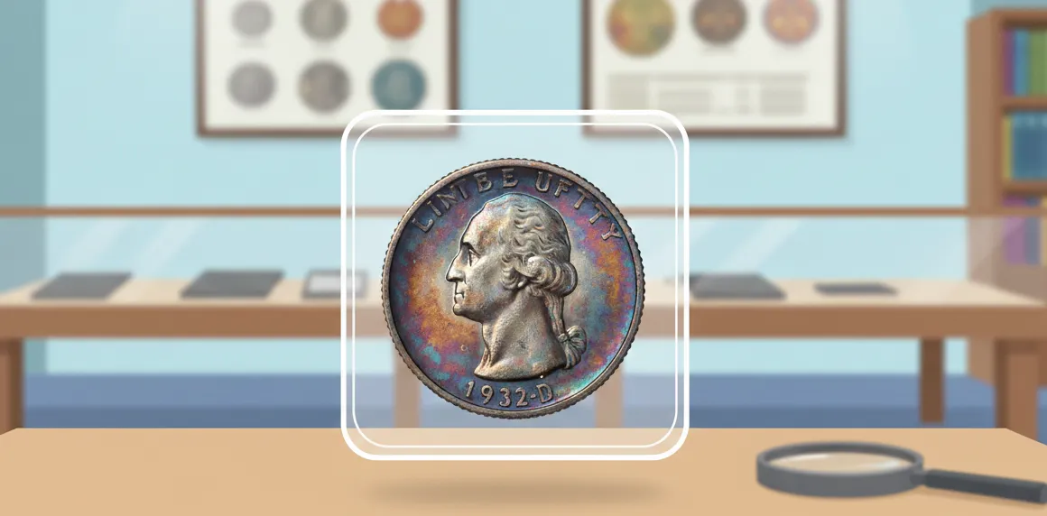 Washington Quarter with patina